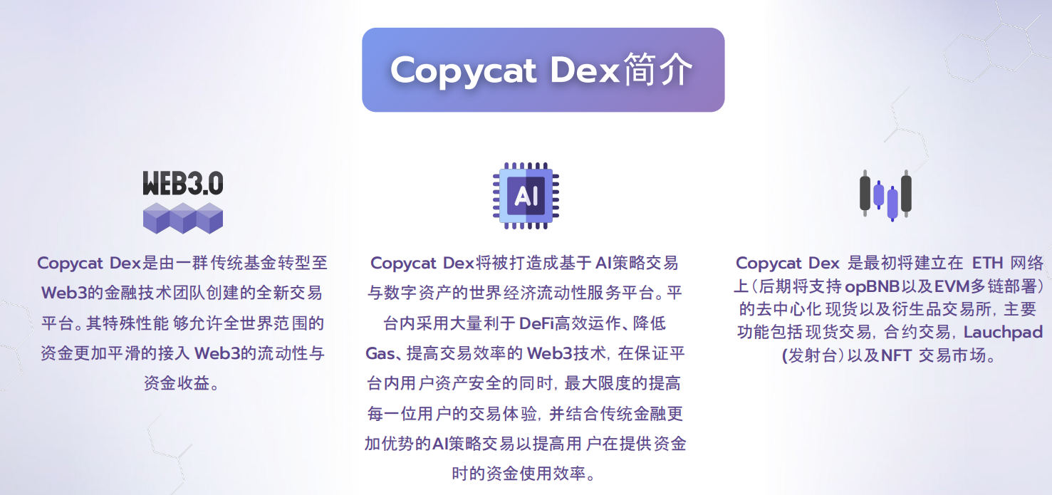 CopycatDex简介以及平台优势